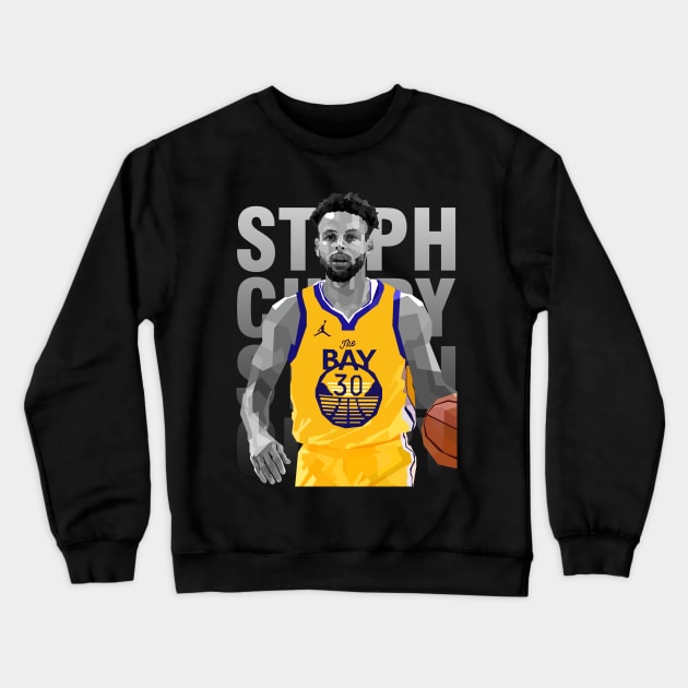 Stephen Curry WPAP Crewneck Sweatshirt by awangwidyatama